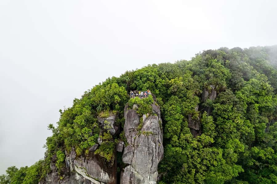 From Mahe: Guided Nature Trail Walk to Morne Blanc - Reaching the Morne Blanc viewing platform